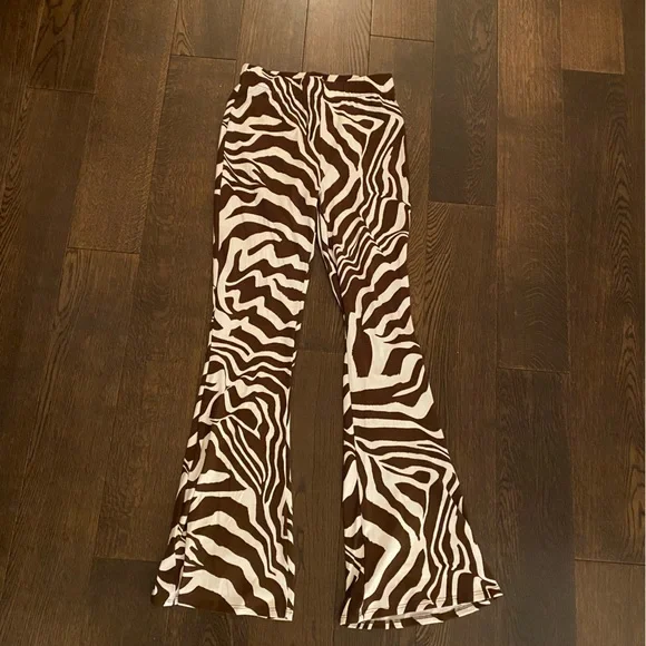 urban outfitters leopard print flares